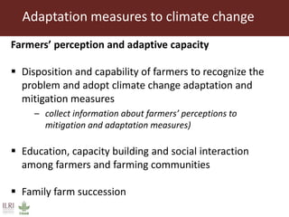 Climate change and herd management adaptation strategies