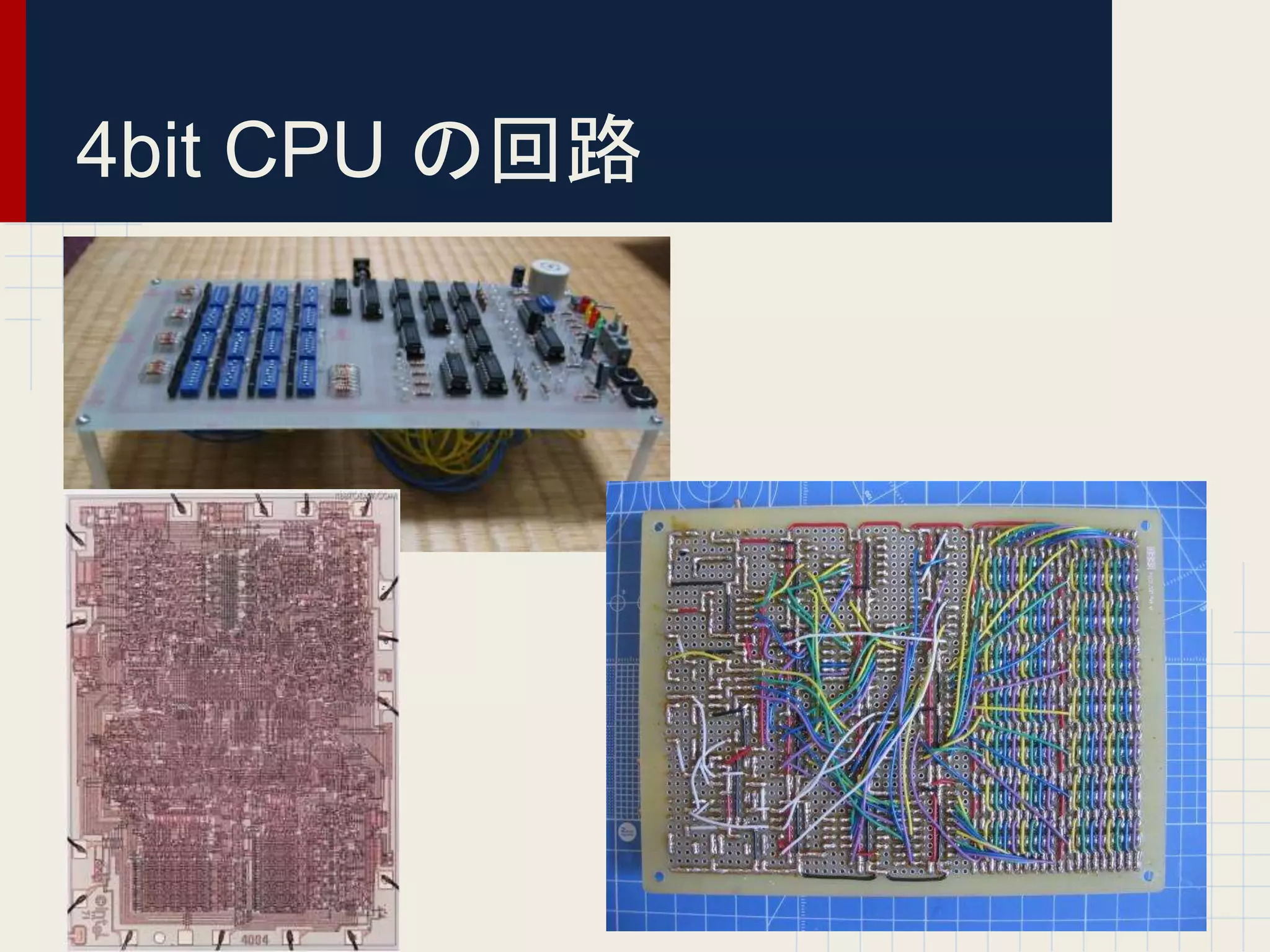 4bit CPU の回路
 