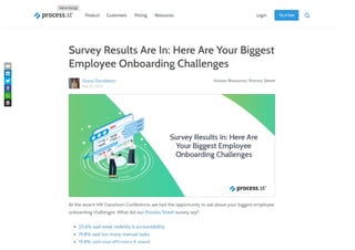 Survey Results Are In: Here Are Your Biggest Employee Onboarding Challenges