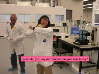 What did you say our production goal was today?
 