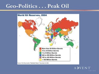 Geo-Politics . . . Peak Oil
 