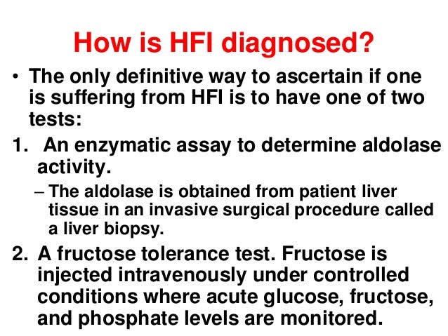 hereditary fructose intolerance