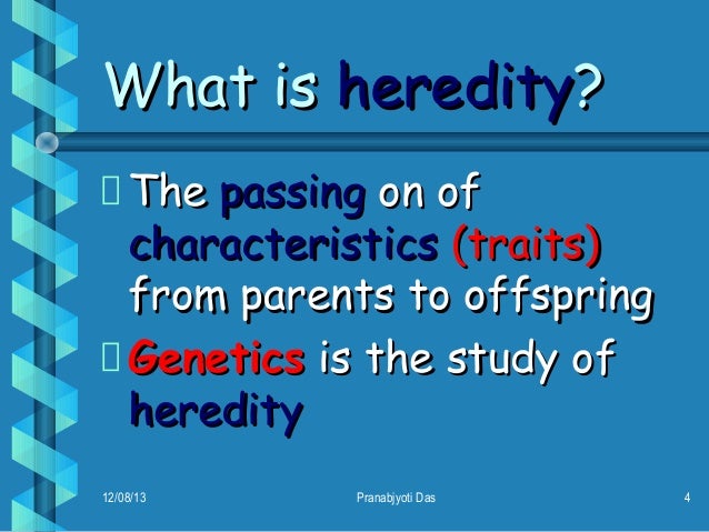 Principles Of Heredity