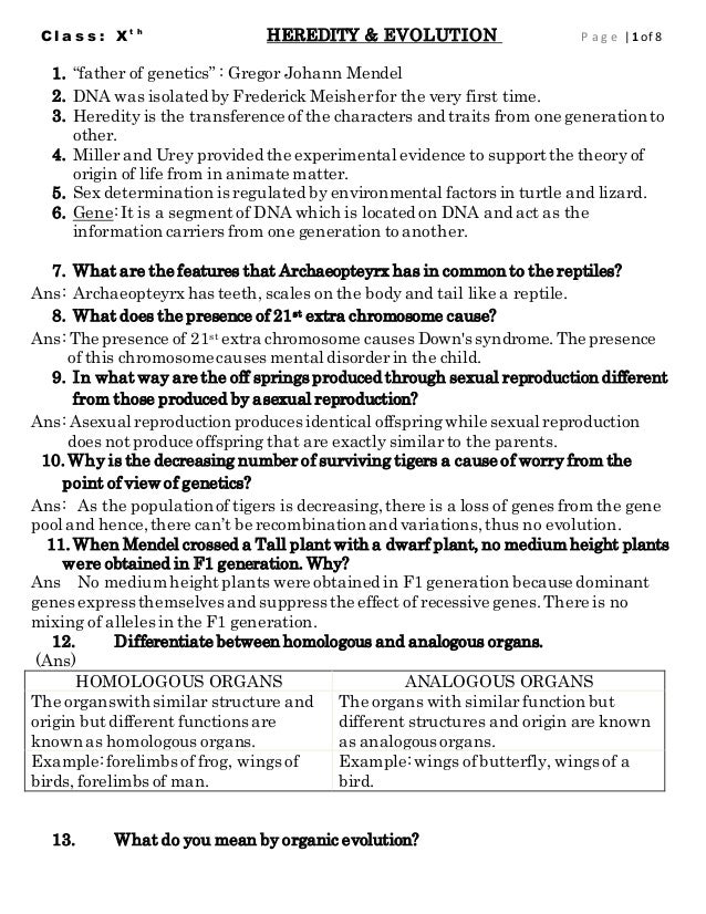 Questions on genetics and heredity image