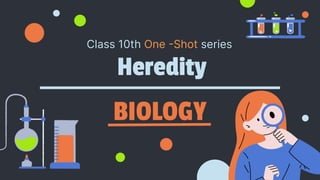 Heredity
BIOLOGY
Class 10th One -Shot series
 