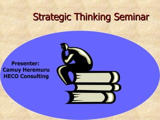 Strategic Thinking Seminar Presenter:  Camuy Heremuru HECO Consulting 