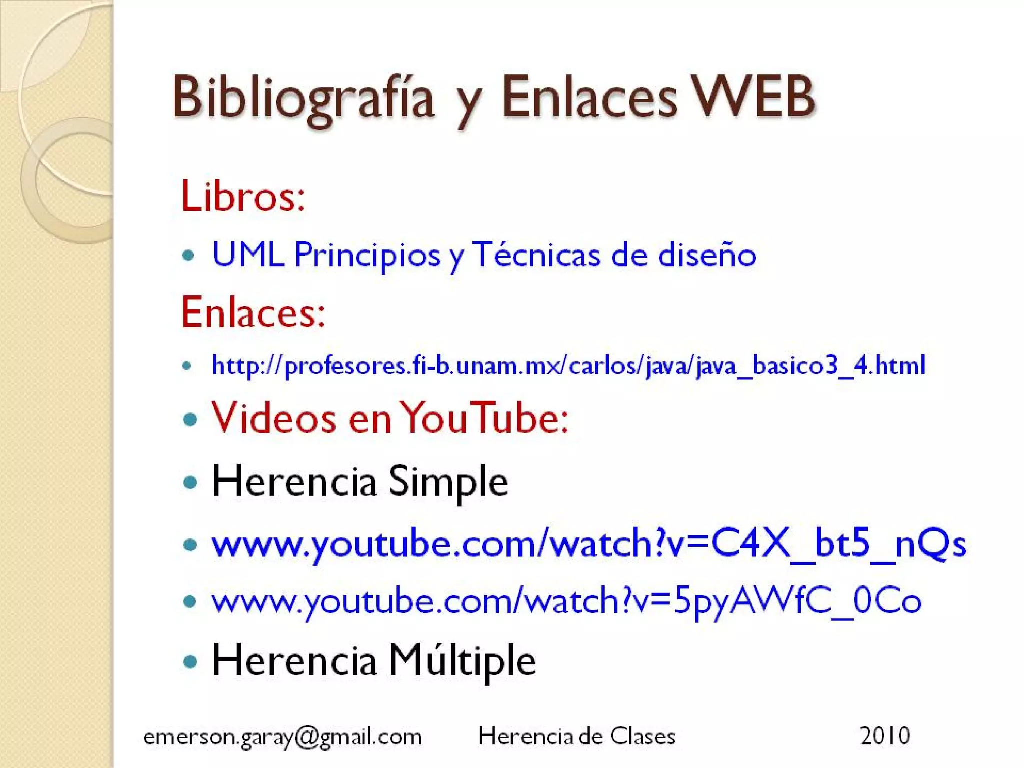 Herencia de clases en Java