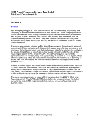 HERE! Project Case Study 2