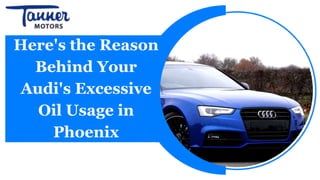 Here's the Reason
Behind Your
Audi's Excessive
Oil Usage in
Phoenix
 