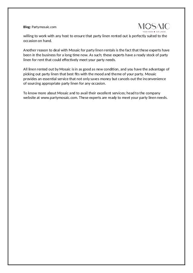 Here’s What You Need to Know About an Effective Linen Rental Company