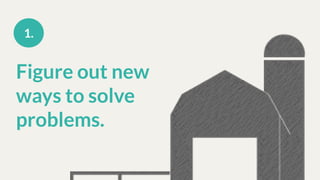 Figure out new
ways to solve
problems.
1.