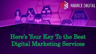 Here’s Your Key To the Best
Digital Marketing Services
 