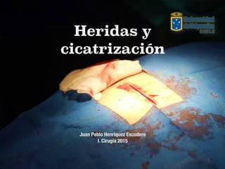 Heridas y
cicatrización
Juan Pablo Henríquez Escudero
I. Cirugía 2015
 