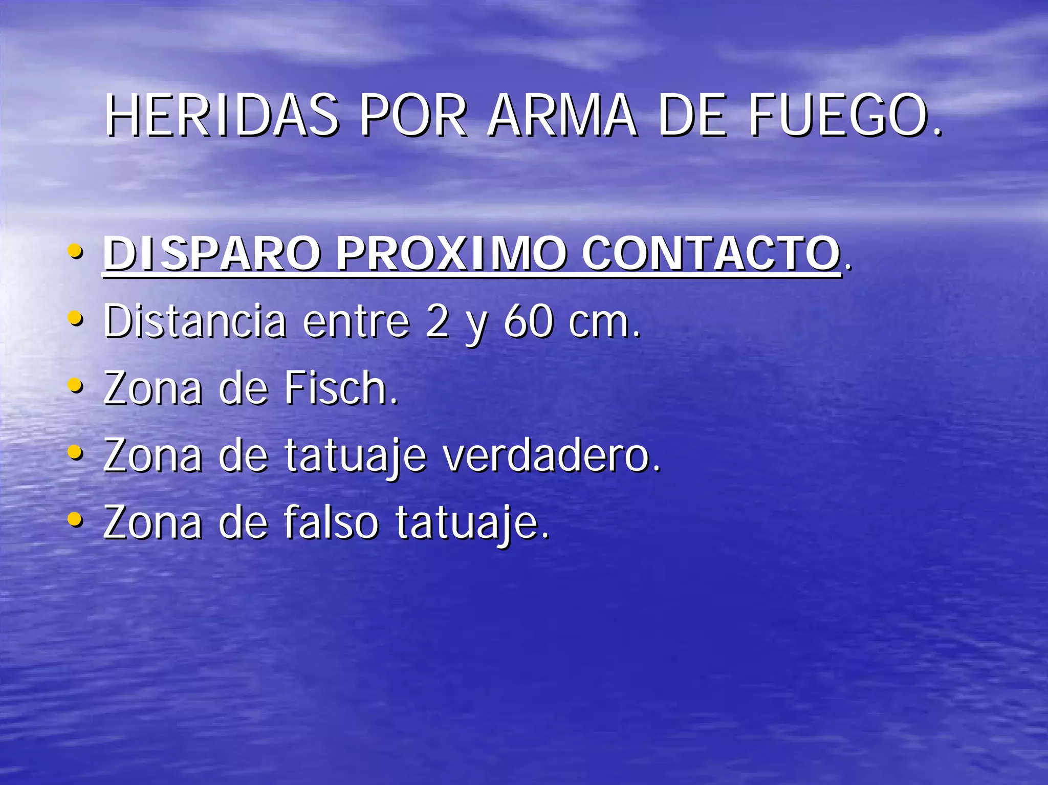 Heridas por arma de fuego | PDF