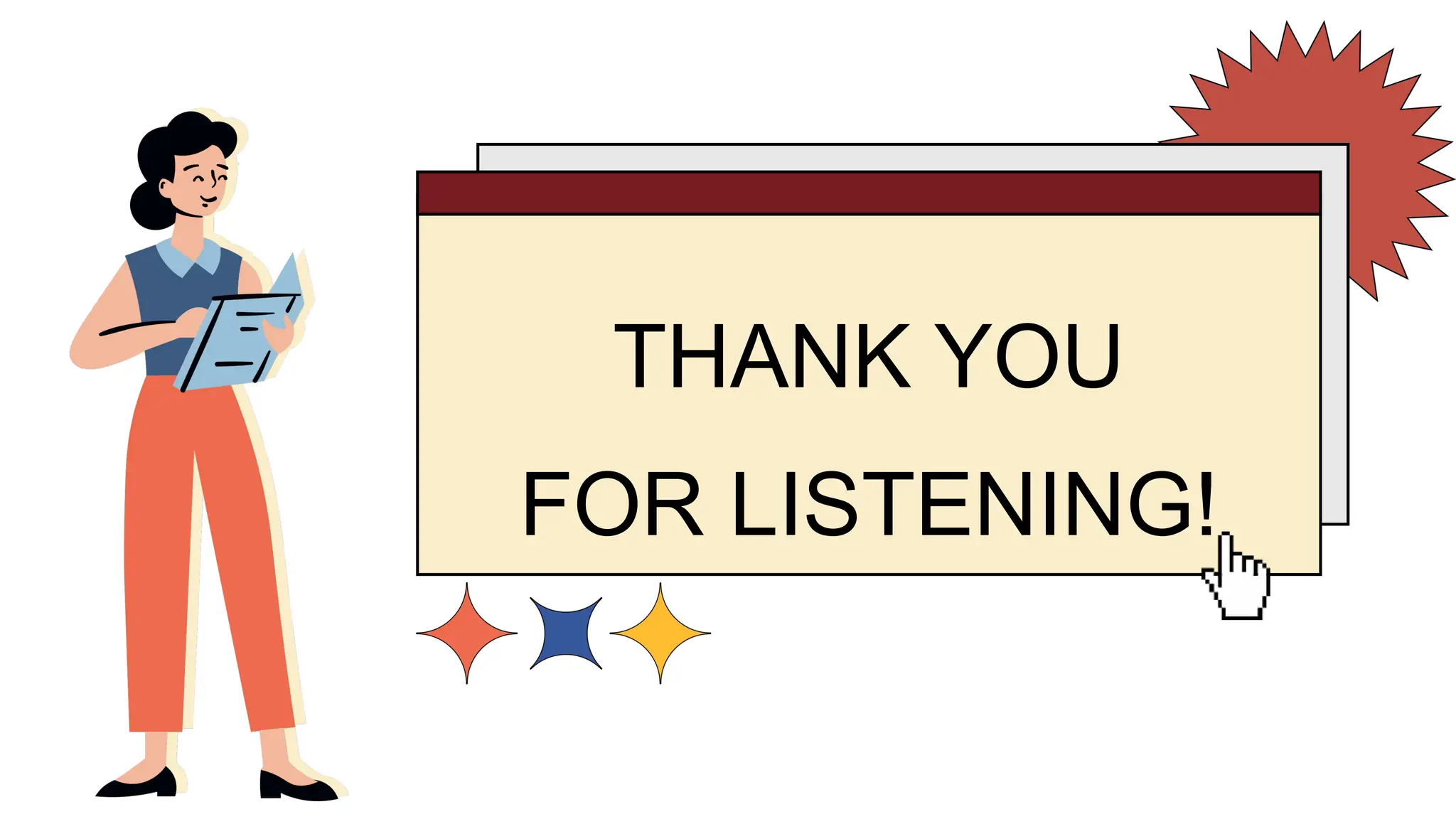 THANK YOU
FOR LISTENING!
 