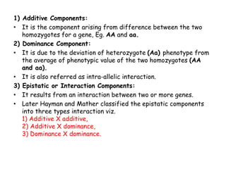 Heritability & components of genetic variance | PPTX