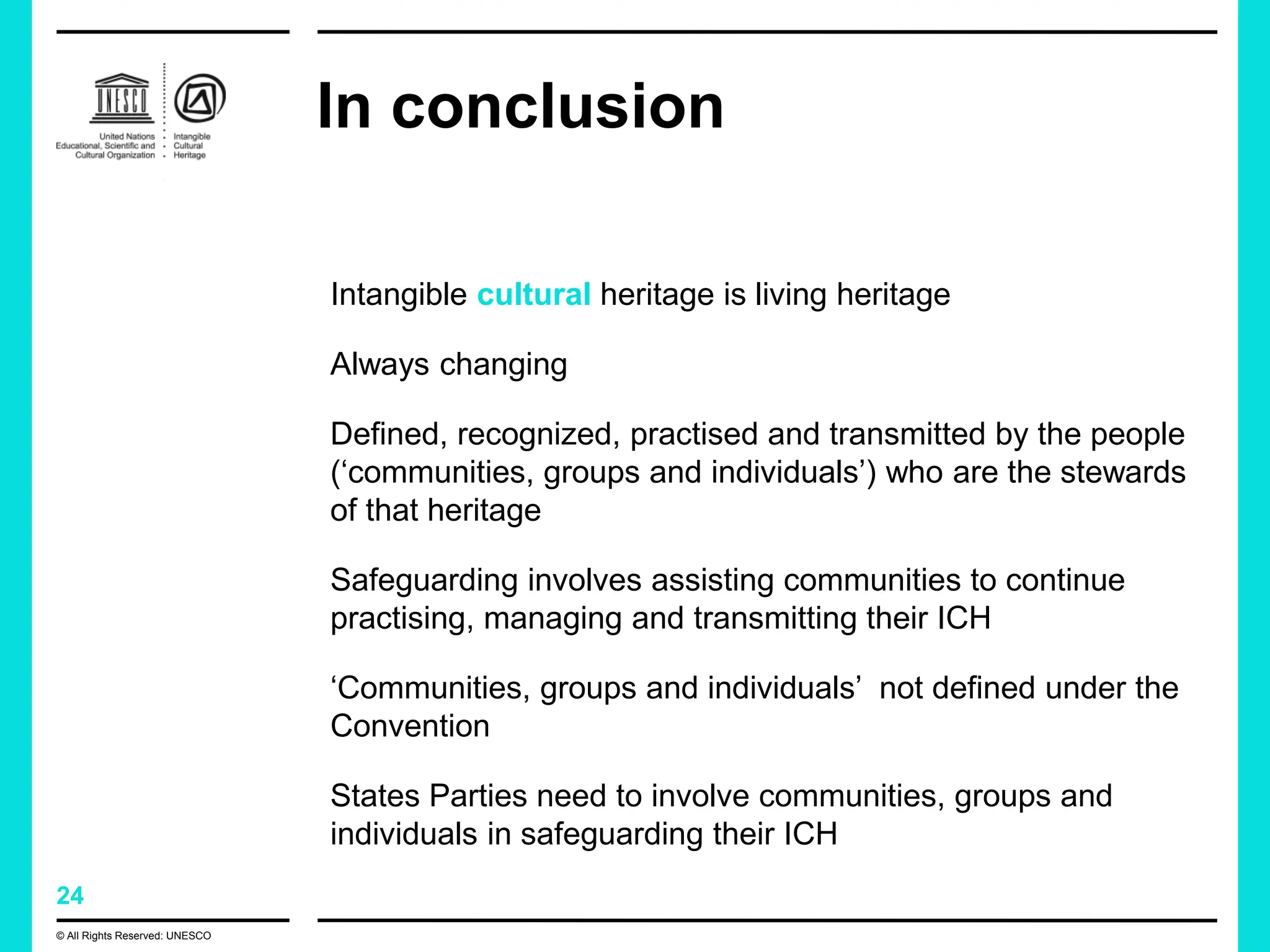 Intangible Cultural Heritage Discussion (Key Points).ppt