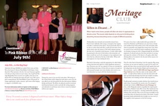 36    NeighborhoodNews                                                                                       Heritage Homefront   July   July Heritage Homefront                                                                                  NeighborhoodNews                 37




                                                                                                                                                                            Meritage
                                                                                                                                                                                                 club
                                                                                                                                                                                                   by resident Michael Schiaparelli




                                                                                                                                         When to Decant…?
                                                                                                                                         When I teach wine classes, people will often ask when it’s appropriate to
                                                                                                                                         decant a wine. The answer really depends on why you’re thinking about
                                                                                                                                         decanting, because decanting serves a couple of different purposes.


                                                                                                                                         Traditionally, wine stewards and sommeliers decant fancy                   Of course, if you have a cellar loaded with age-worthy red
                                                                                                                                         French wines tableside, often using a contraption that vaguely             wines from Bordeaux and Piedmont, you may want to slowly
                                                                                                                                         resembles a medieval torture device. You lay the bottle down on            and carefully decant them before service. But remember, older

  Countdown                                                                                                                              its side in a device that looks like a small rack and twist a lever,
                                                                                                                                         which slowly raises the bottom of the bottle upward, pouring
                                                                                                                                                                                                                    wines are generally more fragile than young wines. Give them
                                                                                                                                                                                                                    too much air time and all that lovely complexity and delicacy


To Pink Ribbon Golf Classic
                                                                                                                                         the wine into a beautiful crystal decanter. A small candle might           can dissipate, leaving you with a disappointingly flat and hollow
                                                                                                                                         be positioned at the neck of the bottle, so the sommelier can              experience. So decant and pour the wines just prior to serving
                                                                                                                                         keep a careful eye out for the emergence of any unpleasant sedi-           and enjoy the evolution of the flavors in the glass, rather than

      July 9th!                                                                                                                          ment that has collected at the base of the bottle. When sedi-
                                                                                                                                         ment appears, you stop cranking the lever.
                                                                                                                                                                                                                    allowing them to be wasted in the decanter before anyone ever
                                                                                                                                                                                                                    takes a sniff or a sip.

                                                                                                                                         This kind of decanting is perfectly appropriate for older bottles          Now the other kind of decanting is just the opposite: Big young
                                                                                                                                         of wine that have been aged for a fairly significant amount of             red wines can use some air exposure to open up. No need to be
July 9th... is the Big Day!                                                                                                              time. However, since the vast majority of wines are intended for           gentle with these wines; you just hold the bottle upside down and
Attention Heritage HOMEfront readers! Don't miss out! July         ( 520-9119 ) or Rita Keim at ritakeim@cinci.rr.com                    early drinking (and many of those that are meant to be aged are            let it glug down into the decanter. Maybe swirl it around some.
9th is the Susan G. Komen Pink Ribbon Golf Classic. Come           (754-0171).                                                           still consumed young!), most wine drinkers don’t need to con-              You can do this – say for a 2009 Cliff Lede ‘Stags Leap District’
dressed in Pink and join in the fun. Get your foursome together                                                                          cern themselves too much with this theatrical process.                     Napa Cabernet (one of the best values on the market at $65
or let the pro shop match you up to enjoy a day of golf and Her-   Additional Information:                                                                                                                          retail) – a couple of hours before you serve the wine and it will
itage Hospitality. Even if you're not a golfer, come join us for                                                                                                                                                    open up immensely, showing more fruit and complex secondary
dinner! We are enthused and ready and rarin' to go. We've got a    During the course of our one day event alone, 180 women in                                                                                       characteristics and rounding out those stiff young tannins.
great outing planned. The Pink Ribbon Classic will provide an      the United States will be diagnosed with breast cancer. The dis-
unique opportunity to play a premier golf course while helping     ease affects not only the patient, but also their spouse, children,                                                                              Finally, people sometimes wonder whether they should decant
to support a worthwhile cause.                                     family, and friends. The effects are physical, mental, emotional,                                                                                white wines. Occasionally, the answer is yes. For example, I
                                                                   and financial. Komen's work to provide life-saving programs                                                                                      recently had a bottle of 2006 Maison Leroy Montagny 1er
For more information and/or to register on line, just go to        and ultimately to end breast cancer forever cannot be realized                                                                                   Cru, a white Burgundy made by (arguably) the region’s great-
www.Komencincinnati.org>Komen activities>Pink Ribbon               without your support.                                                                                                                            est producer, Madame Lalou Bize-Leroy. This chardonnay was
Classic or contact Sandy Hicks at shicks1@cinci.rr.com                                                                                                                                                              delicious when we opened it – showing unbelievable intensity,
                                                                                                                                                                                                                    lushness, fruit and spice. But it was even more incredible on the
                                                                                                                                                                                                                    second day, when we drank the last third of the bottle. A quick
  Every 74 seconds a woman is diagnosed with breast cancer. Please help us change                                                                                                                                   decanting would undoubtedly have brought out even more of
                                                                                                                                                                                                                    this singular’s wine’s greatness on the first evening.
  that so our world can be free of breast cancer.
 