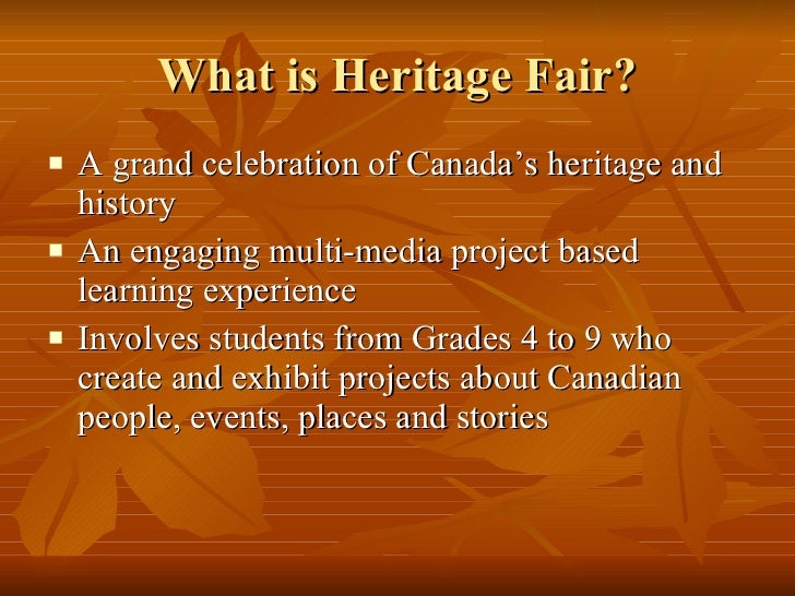 Heritage Fair Journey