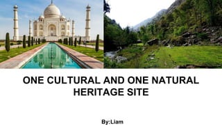 ONE CULTURAL AND ONE NATURAL
HERITAGE SITE
By:Liam
 