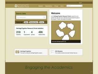 Engaging the Academics
20
 