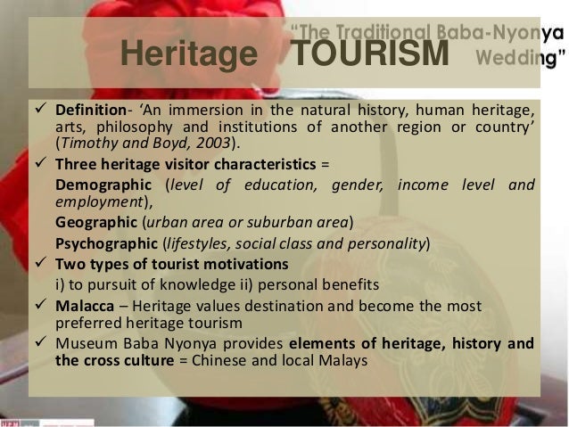 heritage tourism definition