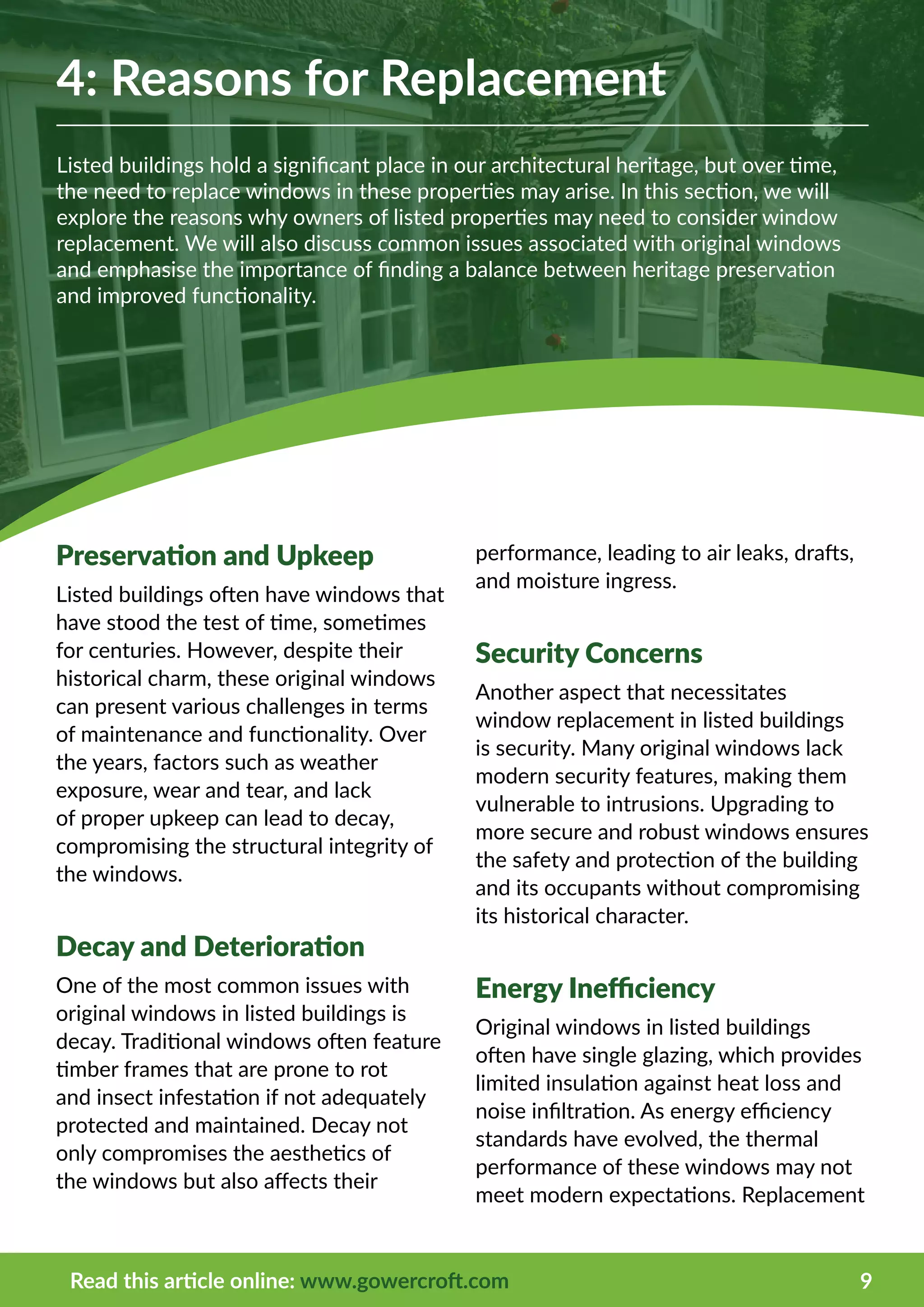 Curated visual reference: Visual Reference: Heritage Windows A Guide To Replacing Windows In Listed Buildings