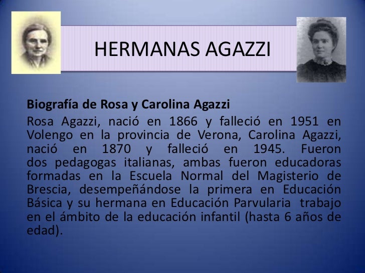Hermanas agazzi Hermanas agazzi