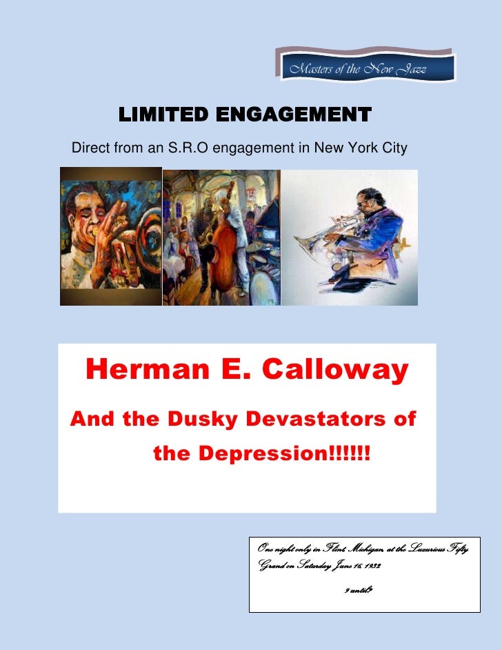 herman calloway flyer bud not buddy herman e calloway flyers