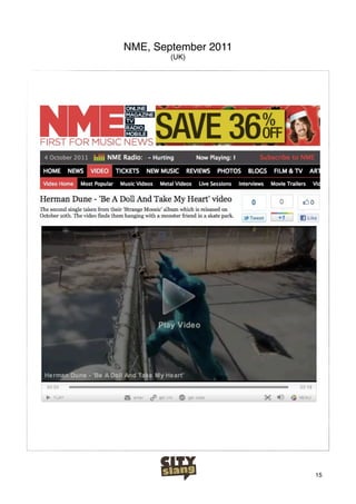 NME, September 2011
        (UK)




                      15
 