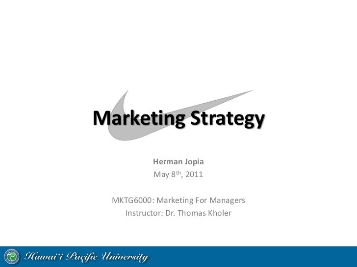 nike marketing strategy ppt