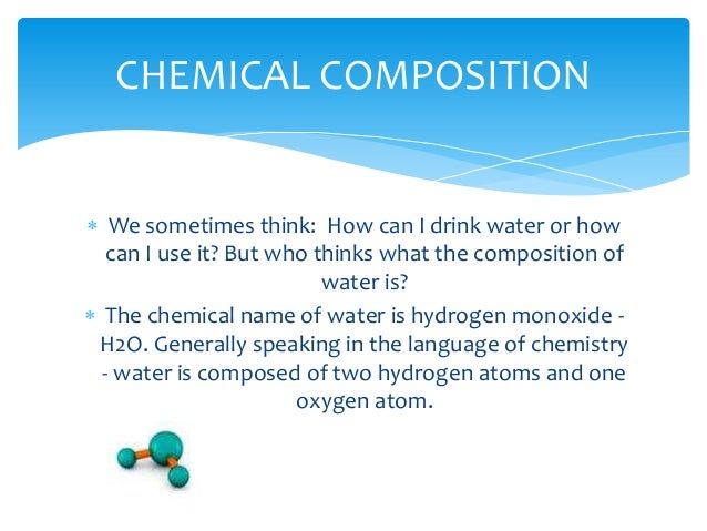 chemical name for water