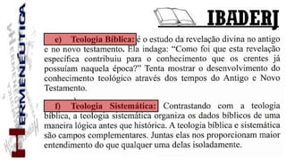 Hermenêutica Biblica parte 1