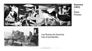 Guernica
(1937)
–
Pablo
Picasso
Las Ruinas de Guernica
tras el bombardeo
 