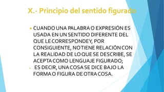 ◾ CUANDOUNA PALABRAO EXPRESIÓN ES
USADA EN UN SENTIDO DIFERENTE DEL
QUE LECORRESPONDEY, POR
CONSIGUIENTE, NOTIENE RELACIÓNCON
LA REALIDAD DE LOQUESE DESCRIBE, SE
ACEPTACOMO LENGUAJE FIGURADO;
◾ ES DECIR,UNACOSASE DICE BAJO LA
FORMAO FIGURA DEOTRACOSA.
 