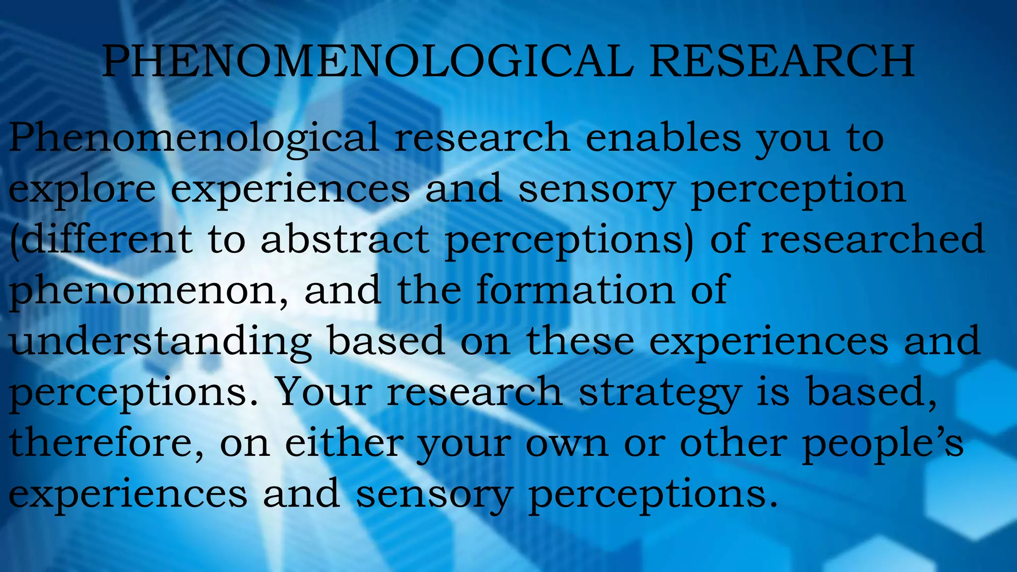 Hermeneutical Phenomenology | PPT