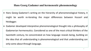 hermeneutic phenomonology presentation .pptx image.