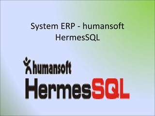 System ERP - humansoft HermesSQL 
