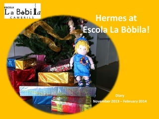 Hermes at
Escola La Bòbila!

Diary
November 2013 – February 2014

 