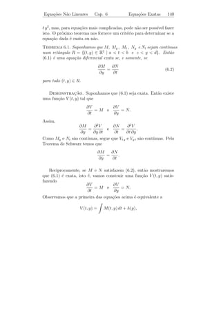 Sistemas de Equa¸˜es
                co       Cap. 5    Uso da Transf. de Laplace     135

                            
                            I(t)
                            
                        R


                            R           L


                            C




5.5           ¸˜
        Resolucao de Sistemas pela Trans-
        formada de Laplace

   A transformada de Laplace, descrita no Cap´  ıtulo 4, tamb´m se
                                                              e
aplica a resolu¸˜o de sistemas de equa¸oes diferenciais. O m´todo
       `       ca                     c˜                      e
consiste em transformar um dado sistema de equa¸oes diferenciais em
                                                c˜
um sistema de equa¸oes alg´bricas. Vamos ilustrar este procedimento
                    c˜     e
atrav´s de alguns exemplos.
     e

Exemplo 5.16. Resolver o P.V.I.
                   
                    x = 3 y + 4 e5 t
                       ˙
                      y = x − 2y
                       ˙                                       (5.11)
                      x(0) = 1, y(0) = 0.
                   


Solucao: Sejam X(s) = L[x(t)] e Y (s) = L[y(t)]. Aplicando trans-
     ¸˜
formada de Laplace a cada uma das equa¸˜es do sistema (5.11), obte-
                                      co
mos o sistema alg´brico
                 e

                                        4
                       sX − 1 = 3Y +
                                       s−5
                       sY = X − 2Y
 
