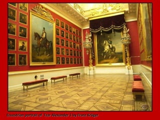 Ecuestrian portrait of Tzar Alexander 1 by Franz Krüger

 