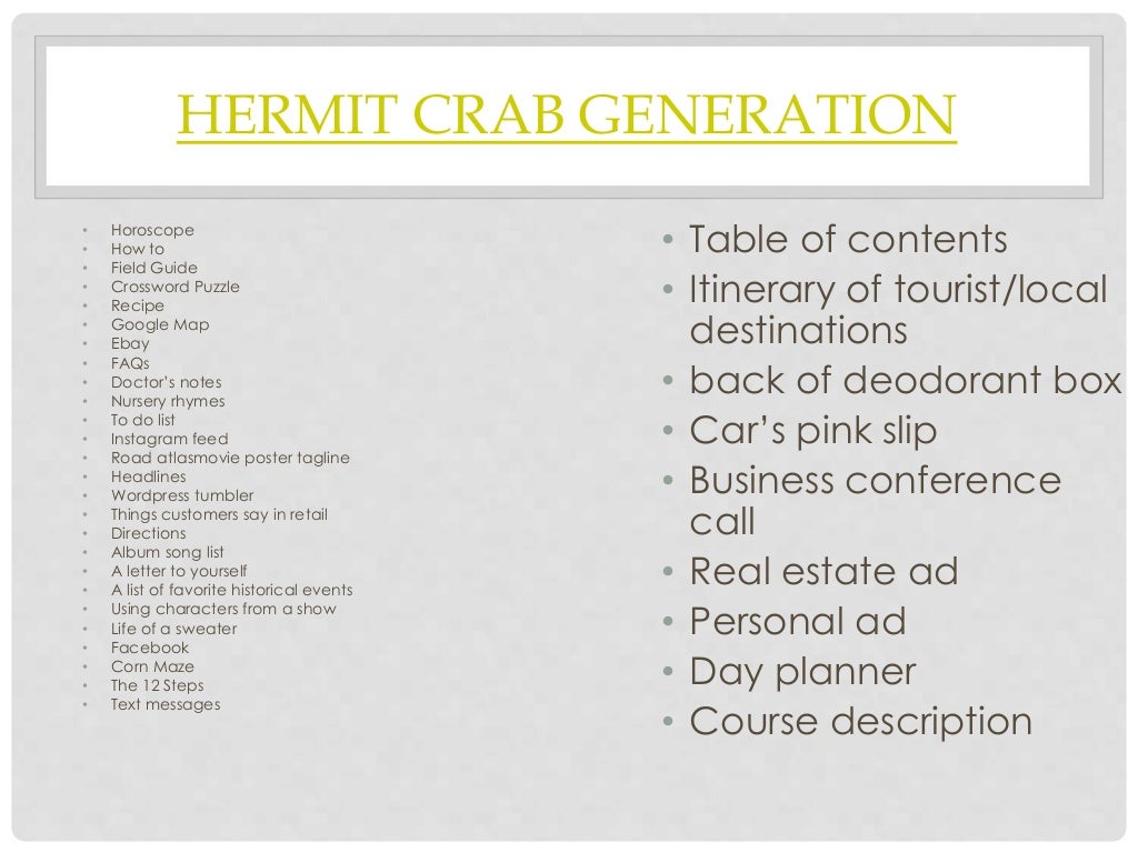 Crab writing picture