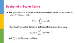 Design of n Bezier Curve
 