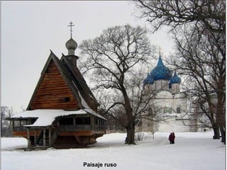 FloresPaisaje ruso
       color cereza en Japón
 