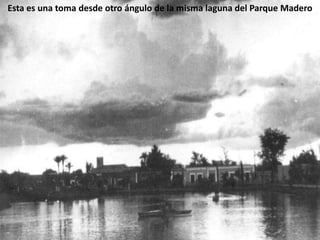 Esta es una toma desde otro ángulo de la misma laguna del Parque Madero