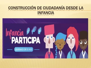 CONSTRUCCIÓN DE CIUDADANÍA DESDE LA
INFANCIA
 