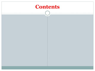 Contents
 