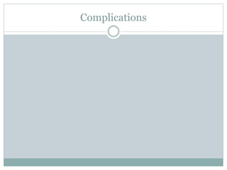 Complications
 