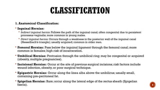 Triangular Protrusion Presentation on Hernia and Scrotal swellings… | PPTX