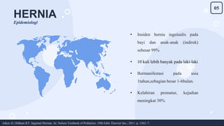 Hernia Inguinalis dan Hidrokel pada Anak | PPTX